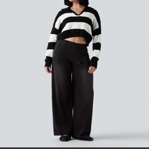 Halara Flex Mid-Rise Wide Leg Casual Jeans Size Small/Regular